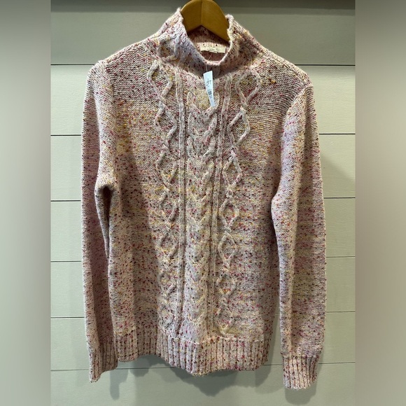 LOFT Sweaters - LOFT Outlet Women's Speckled Cable Knit Sweater- size Medium